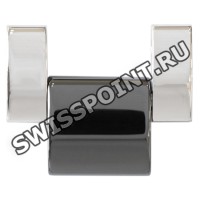 Стальное звено Tissot T613030939 с черной керамической вставкой для часов Tissot T-Trend Cera T064.210.22.051.00, T064.210.22.056.00, T064.310.22.051.00, T064.310.22.056.00