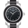 Стальное звено Tissot T613030939 с черной керамической вставкой для часов Tissot T-Trend Cera T064.210.22.051.00, T064.210.22.056.00, T064.310.22.051.00, T064.310.22.056.00