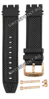 Черный каучуковый ремешок Tissot T603041970, черная прострочка, 22/22, розовая пряжка, для часов Tissot T-Race MotoGP 2018 T115.417, T115417A