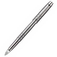 Ручка PARKER S0976090 Ручка-5й пишущий узел Parker IM Premium, F522, цвет: Shiny Chrome, стержень: Fblack, (гравировка "сияющий хром") (№ 204)