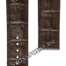 Коричневый кожаный ремешок Tissot T610033890, теленок, 22/20, без замка, для часов Tissot Heritage 160 Anniversary T078.641, T915.641