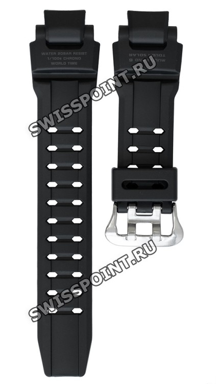Черный полимерный ремешок Casio 10397960 для часов Casio GW-4000