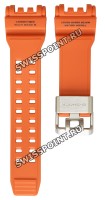 Оранжевый полимерный ремешок Casio 10509505 для часов Casio GPW-1000-4A