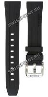 Черный каучуковый ремешок Tissot T603044545, 20/17, стальная пряжка, для часов Tissot PRC 200 T114.417.17.057.00