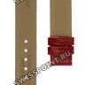 Бордовый кожаный ремешок Tissot T610020015, имитация крокодила, 14/14, без замка, для часов Tissot T-Wave L850, L851, T023.210
