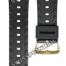 Черный полимерный ремешок Casio 71605359, желтая пряжка, для часов Casio DW-5600BBMB-1
