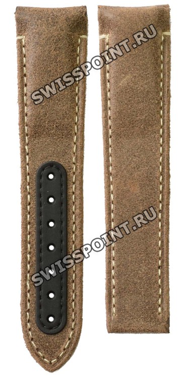 Коричневый кожаный ремешок Omega O032CUZ004039, 21/18, теленок, без замка, для часов Omega Speemaster Moonwatch Co?Axial Chronograph Vintage Black 311.92.44.51.01.006