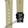 Черный кожаный ремешок Balmain B1730565, 15/12, с вырезом 8,5 мм, без замка, для часов Balmain Chic Fashion 2331