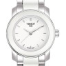 Стальное звено Tissot T613030944 с белой керамической вставкой для часов Tissot T-Trend Cera T064.210.22.011.00, T064.210.22.016.00, T064.310.22.011.00, T064.310.22.016.00