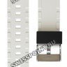 Белый полимерный ремешок Casio 10556621 для часов Casio GAS-100B-7A, GAW-100B-7A