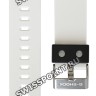 Белый полимерный ремешок Casio 10556621 для часов Casio GAS-100B-7A, GAW-100B-7A