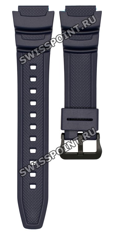 Синий полимерный ремешок Casio 10569211 для часов Casio W-218H-2A