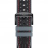 Черный каучуковый ремешок Tissot T603045129 с кожаной накладкой, 22/22, серая пряжка, для часов Tissot T-Race Marc Marquez 2020 T115.417