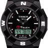 Черный каучуковый ремешок Tissot T610020272, без замка, для часов Tissot T-Touch Trekking T001.520