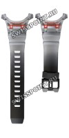 Серый полупрозрачный полимерный ремешок Casio 10649566 для часов Casio GA-B001G-1A