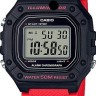 Красный полимерный ремешок Casio 10569212 для часов Casio W-218H-4B