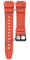 Красный полимерный ремешок Casio 10569212 для часов Casio W-218H-4B