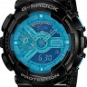 Черный глянцевый полимерный ремешок Casio 10400709 для часов Casio G-8900A-1, GA-110B-1A2, GA-110B-1A3