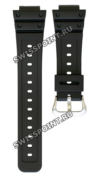 Черный полимерный ремешок Casio 10512401 для часов Casio DW-5600, G-5600, GW-M5600, DW-5000, GW-M5610, G-5700, DW-5700, DW-5750