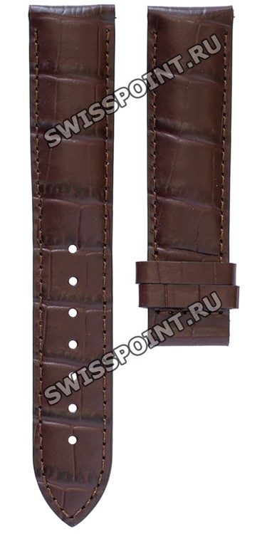 Коричневый кожаный ремешок Tissot T610014561, теленок, 19/18, без замка, для часов Tissot T014.430, T361