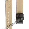 Коричневый кожаный ремешок Tissot T610038492, лаковый, теленок, 14/12, без замка, для часов Tissot Prestigious T923.335