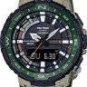 Коричневый полимерный ремешок Casio 10618162 для часов Casio PRT-B70-5