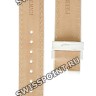 Белый кожаный ремешок Balmain B1730781, 18/16, с вырезом, без замка, для часов Balmain Precious 5451, 5456