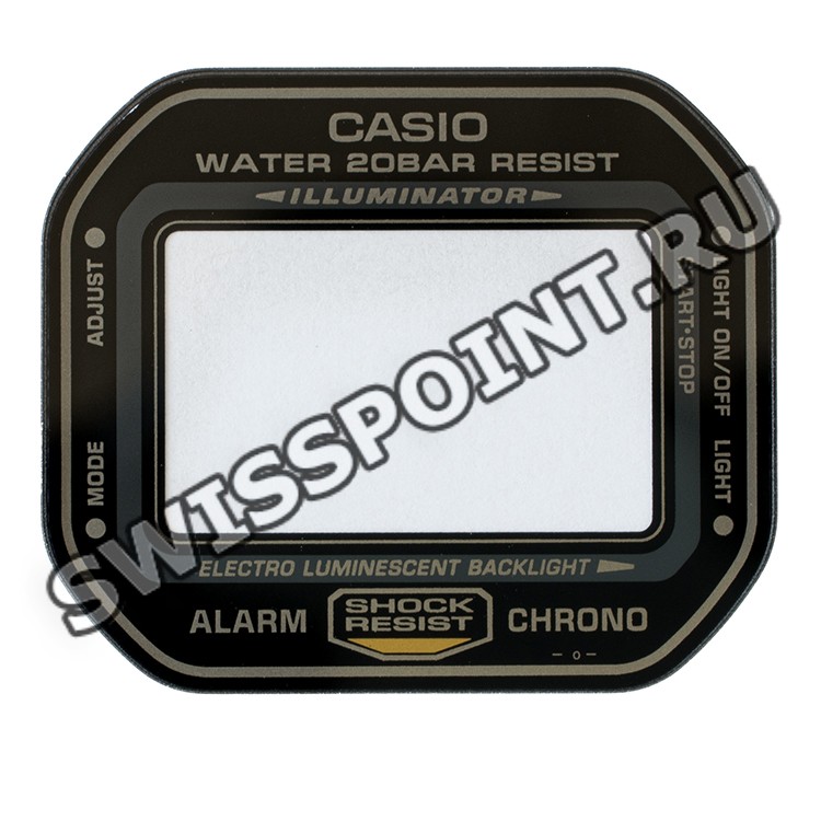 Минеральное стекло Casio 10185764 для часов Casio DW-5600B-1A, DW-5600FS-3, DW-5600FS-7, DW-5600FS-9, DW-5600P-1