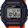Оранжевый полимерный ремешок Casio 10569213 для часов Casio W-218H-4B2
