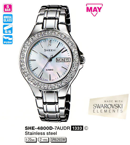 CASIO SHEEN SHE-4800D-7A