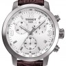 Коричневый кожаный ремешок Tissot T610032785, 19/18, без замка, для часов Tissot PRC 200 T055.410, T055410, T055.417, T055417, T055.430, T055430