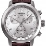 Коричневый кожаный ремешок Tissot T610032785, 19/18, без замка, для часов Tissot PRC 200 T055.410, T055410, T055.417, T055417, T055.430, T055430