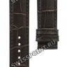 Коричневый кожаный ремешок Tissot T610032785, 19/18, без замка, для часов Tissot PRC 200 T055.410, T055410, T055.417, T055417, T055.430, T055430
