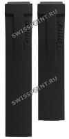 Черный каучуковый ремешок Tissot T610031512, 17/16, интегрированный, без замка, для часов Tissot T-Race T048.217, T048217A