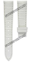 Белый кожаный ремешок Tissot T610020654, имитация крокодила, 17/14, без замка, для часов Tissot PRC 100 P833/933