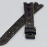 Черный кожаный ремешок Balmain B1732415, 14/12, с вырезом 4 мм, без замка, для часов Balmain 4170, 4171, 4173, 4174, 4175, 4179