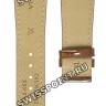 Коричневый кожаный ремешок Certina C610011092, удлиненный, 23/18 XL, имитация крокодила, белая прострочка, без замка, для часов Certina DS Podium Square C001.507, C001.517