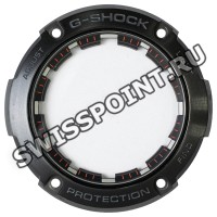 Черный стальной рант Casio 10597563 со стеклом для часов Casio GST-B200B-1A