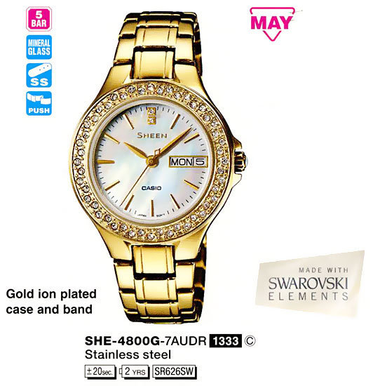 CASIO SHEEN SHE-4800G-7A