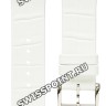Белый кожаный ремешок Tissot T600040832, теленок, 15/18, стальная пряжка, для часов Tissot Generosi-T T105.309