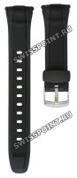 Черный полимерный ремешок Casio 10152407 для часов Casio WVA-430, WVA-470, WVA-620, WV-M120