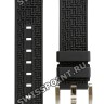 Черный резиновый ремешок Tissot T603032879, 19/17, интегрированный, стальная пряжка, для часов Tissot PRC 200 T055.417, T055.410, T055.430, T055417A, T055410A, T055,430A