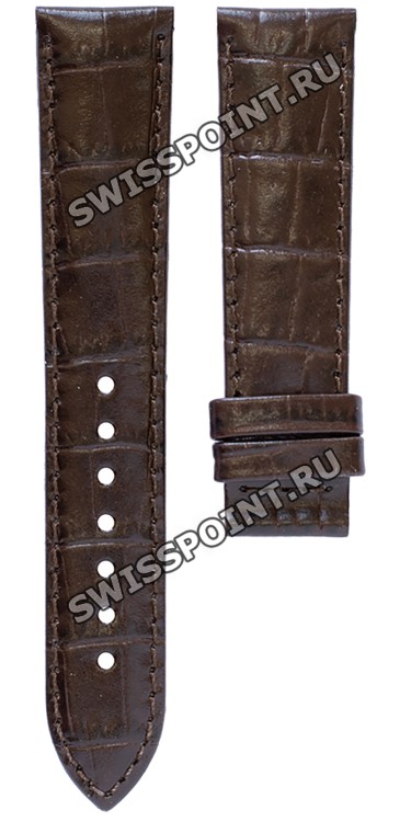 Коричневый кожаный ремешок Tissot T610033629, теленок, 18/16, без замка, для часов Tissot Luxury T086.207.16.261.00