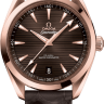 Коричневый кожаный ремешок Omega O032CUZ007464 из кожи аллигатора, 20/18, длина 105/100, для часов Omega 220.23.41.21.02.001, 220.53.41.21.13.001 Seamaster Aqua Terra 150m Omega Co-axial Master Chronometer 41 mm