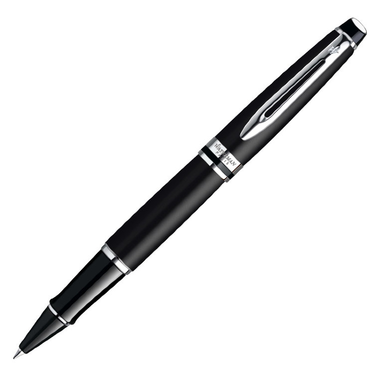 Ручка WATERMAN S0951780 Ручка-роллер Waterman Expert Essential, Black CT, стержень: FBlack (№ 430)
