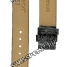 Черный кожаный ремешок Tissot T610026393, теленок, с узором, 14/14, без замка, для часов Tissot T-Wave L852