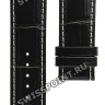 Черный кожаный ремешок Certina C610015679, 21/20, теленок, имитация крокодила, без замка, для часов Certina DS Podium C001.414