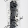 Черный сатиновый ремешок Balmain B1730815, 18/16, с полукруглым вырезом, без замка, для часов Balmain Fairy Arabesques 3751, 3755