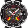 Черный каучуковый ремешок Tissot T610036567, без замка, для часов Tissot T-Race T092.417, T092.427 MotoGP