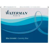 Стандартные картриджи с синими чернилами для перьевой ручки Waterman / АРТИКУЛ: S0110860 (№ 217)